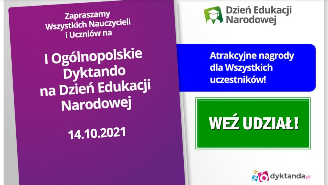 plakat dyktando na dzień nauczyciela
