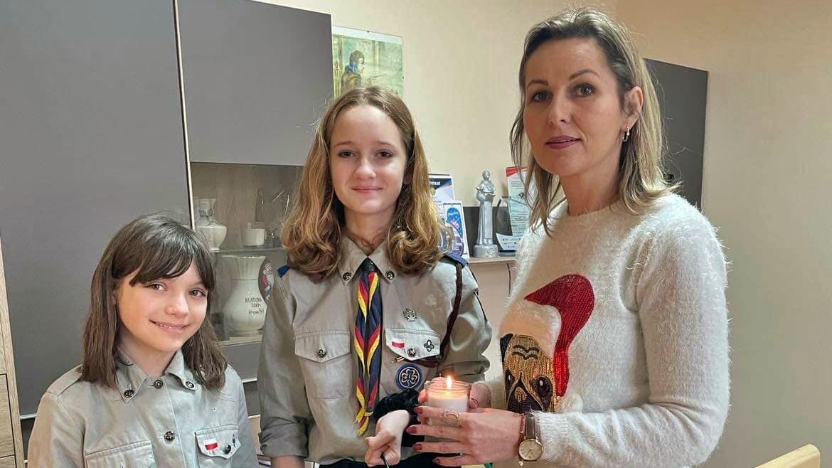 Pani dyrektor i harcerki