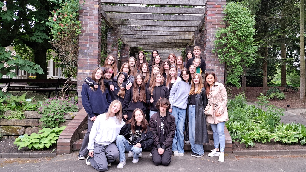 klasa 1c w ogrodzie botanicznym
